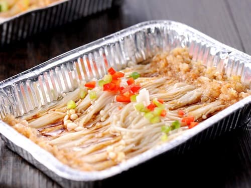 定州锡纸烤金针菇